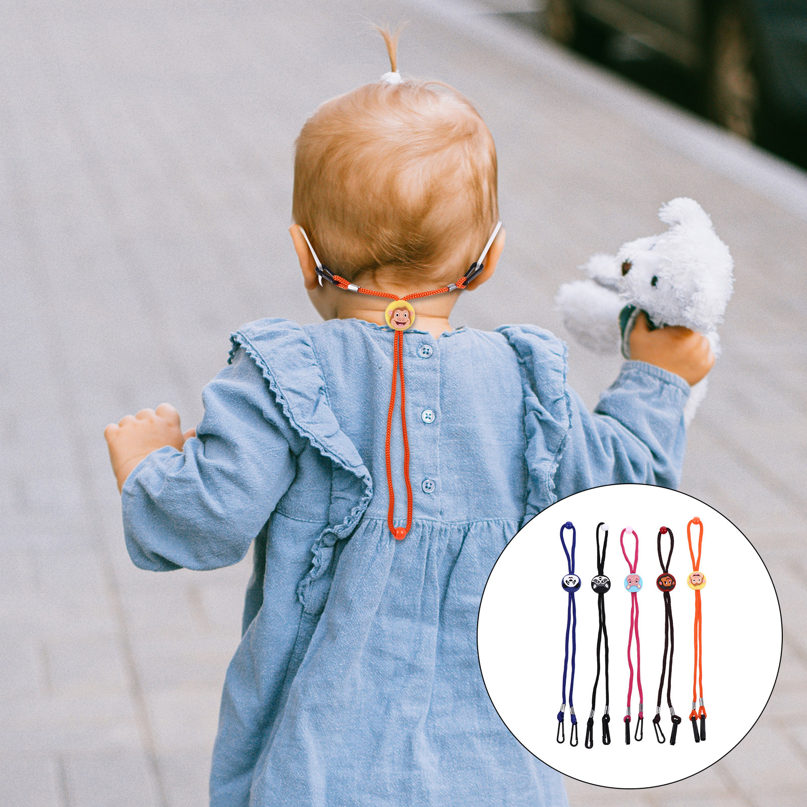 Mask Chain Holder - 5Pcs Children Face Mask Lanyard Durable