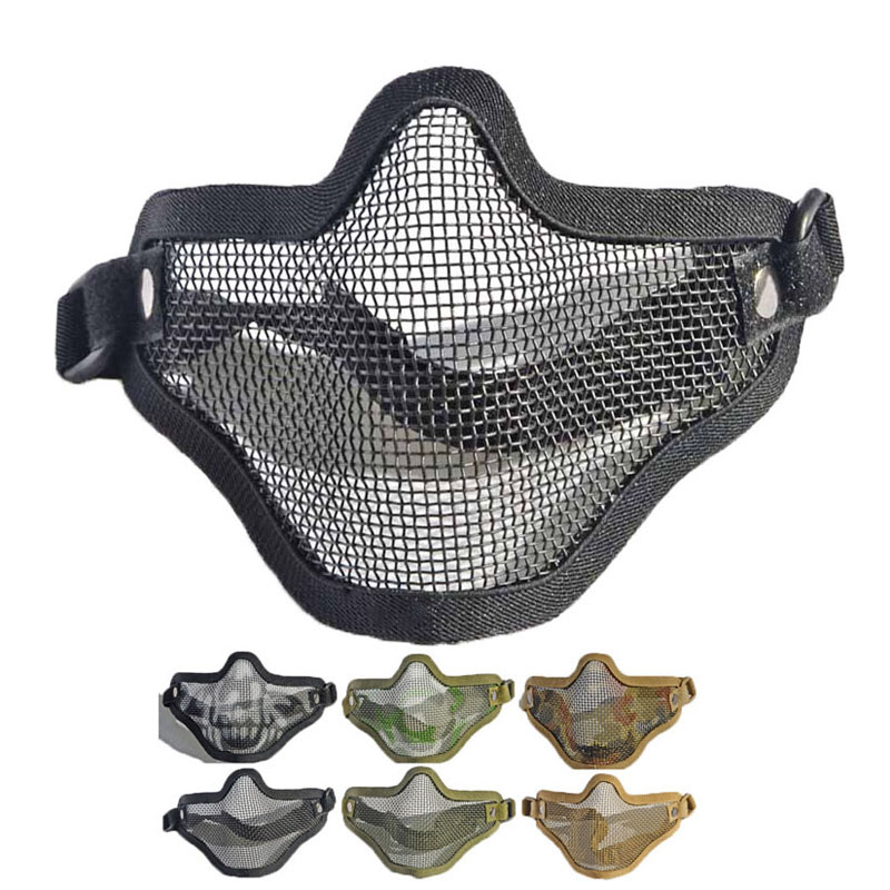 Respirator Half Face - Tactical Metal Steel Wire Half Face