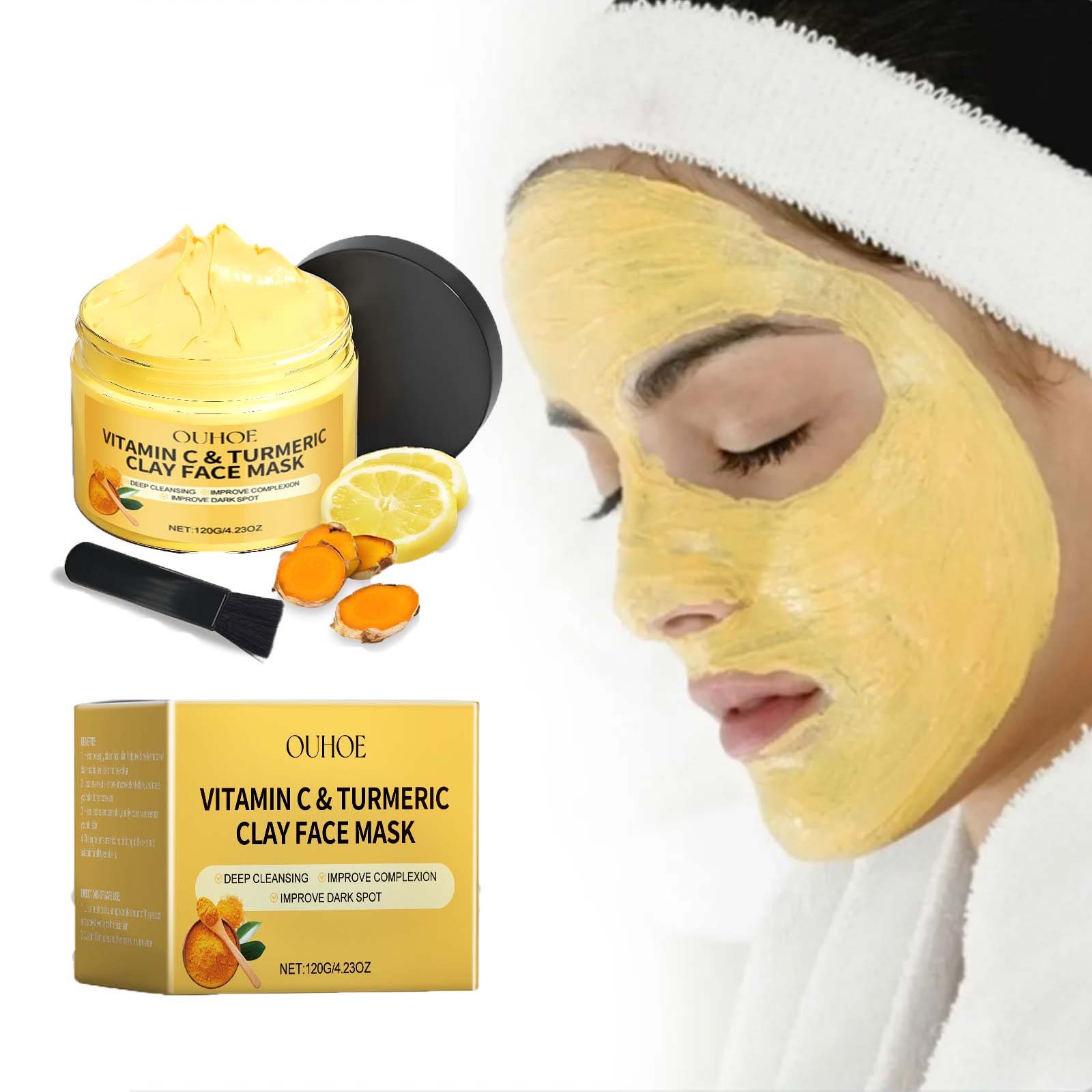 Vitamin C Turmeric Mud Mask Ex - Dust Mask Construction avis et prix