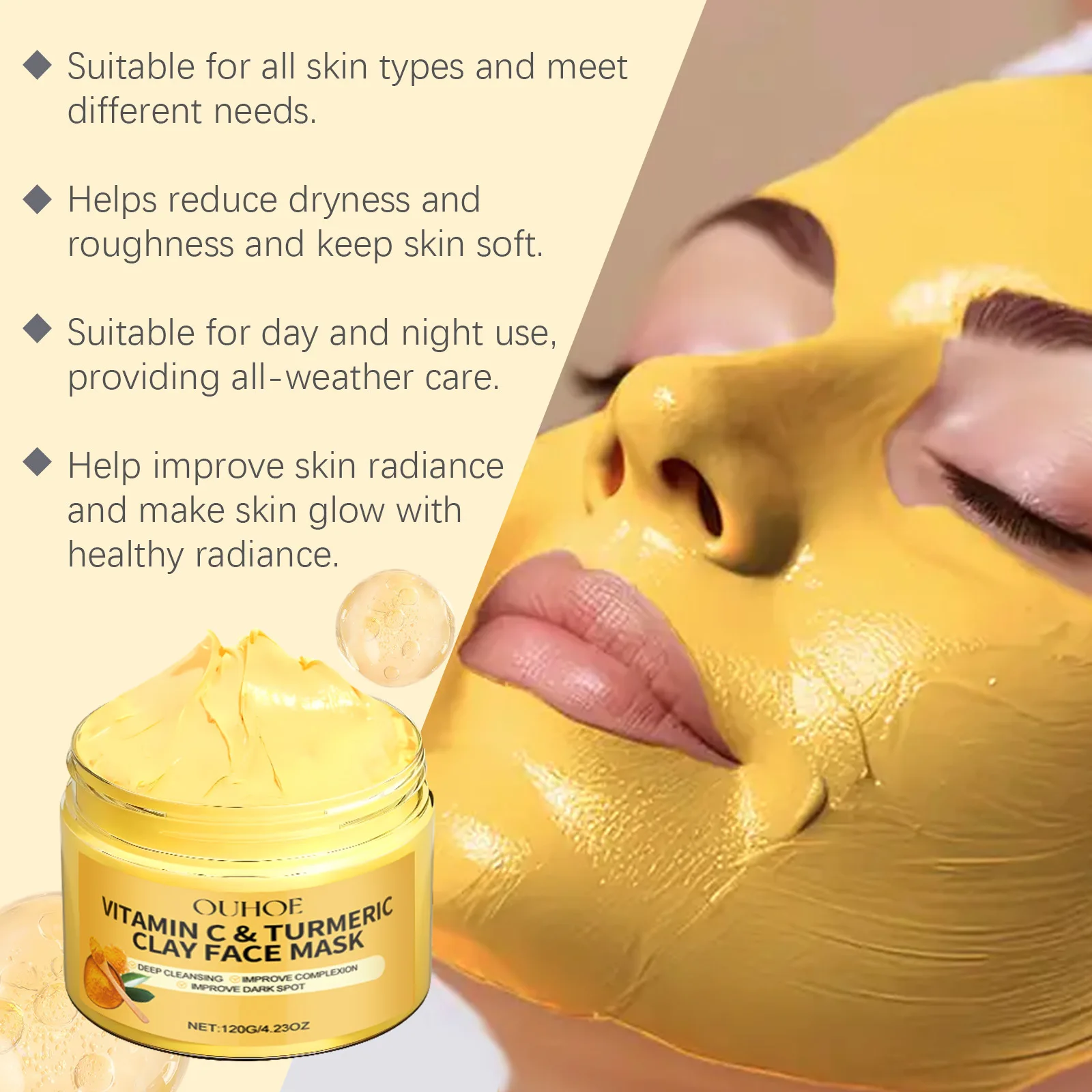 Vitamin C Turmeric Mud Mask Ex - Dust Mask Construction avis et prix