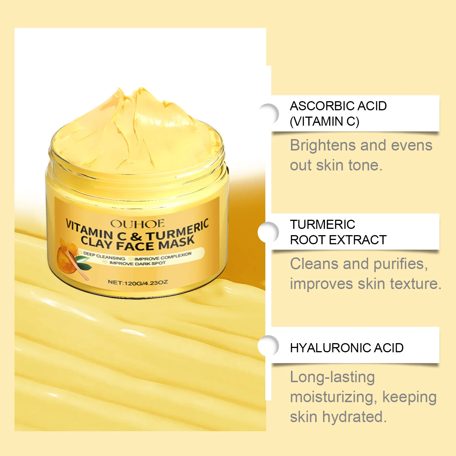 Vitamin C Turmeric Mud Mask Ex - Dust Mask Construction avis et prix