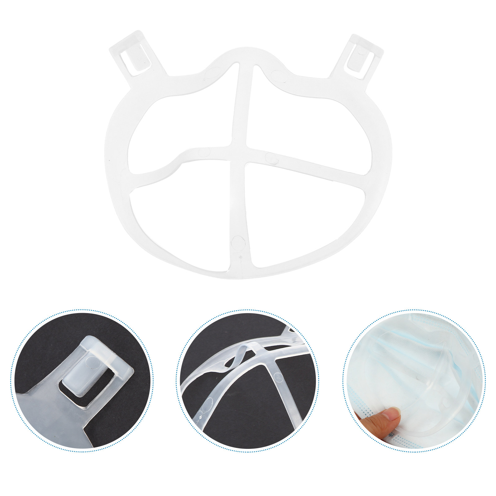 10Pcs Ultra-Thin Soft Silicone - Silicone Mask Bracket avis et prix