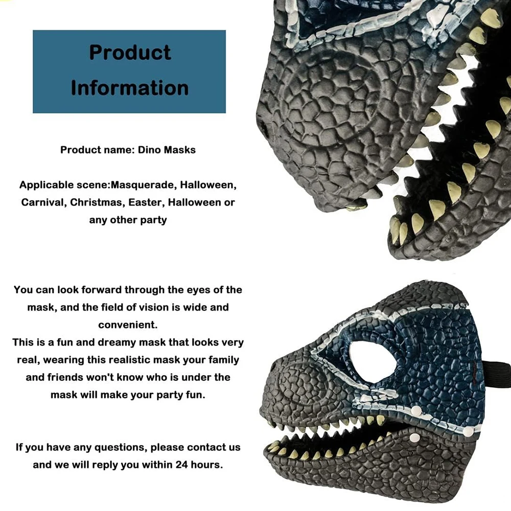 Halloween Dinosaur Mask Horror - Kids Face Mask avis et prix