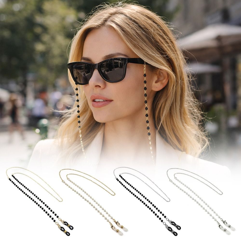 Fashion Flower Beads Eyeglass  - Mask Chain Holder avis et prix