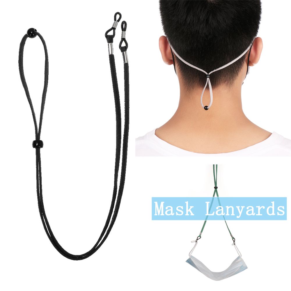 Adjustable Non-slip Leather Fa - Mask Lanyard Adjustable avis et prix