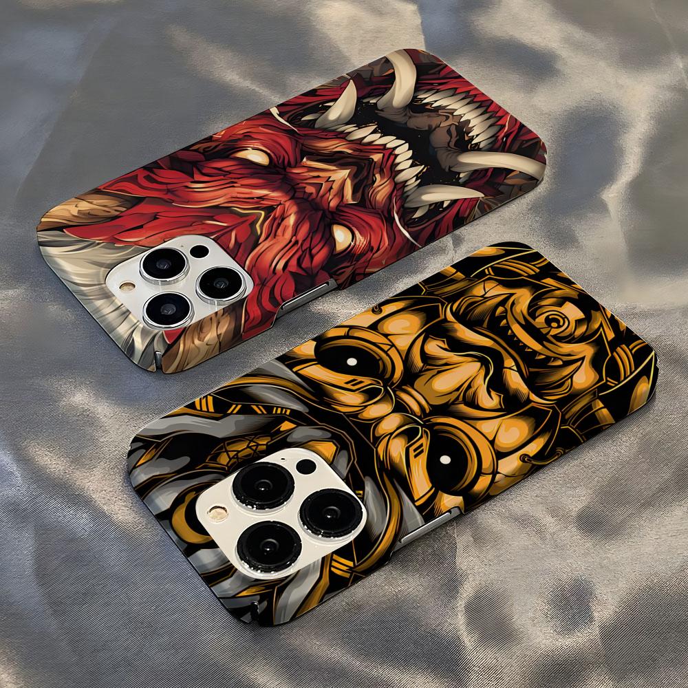 Japanese Samurai Oni Mask Phon - Mask Case Hard Shell avis et prix