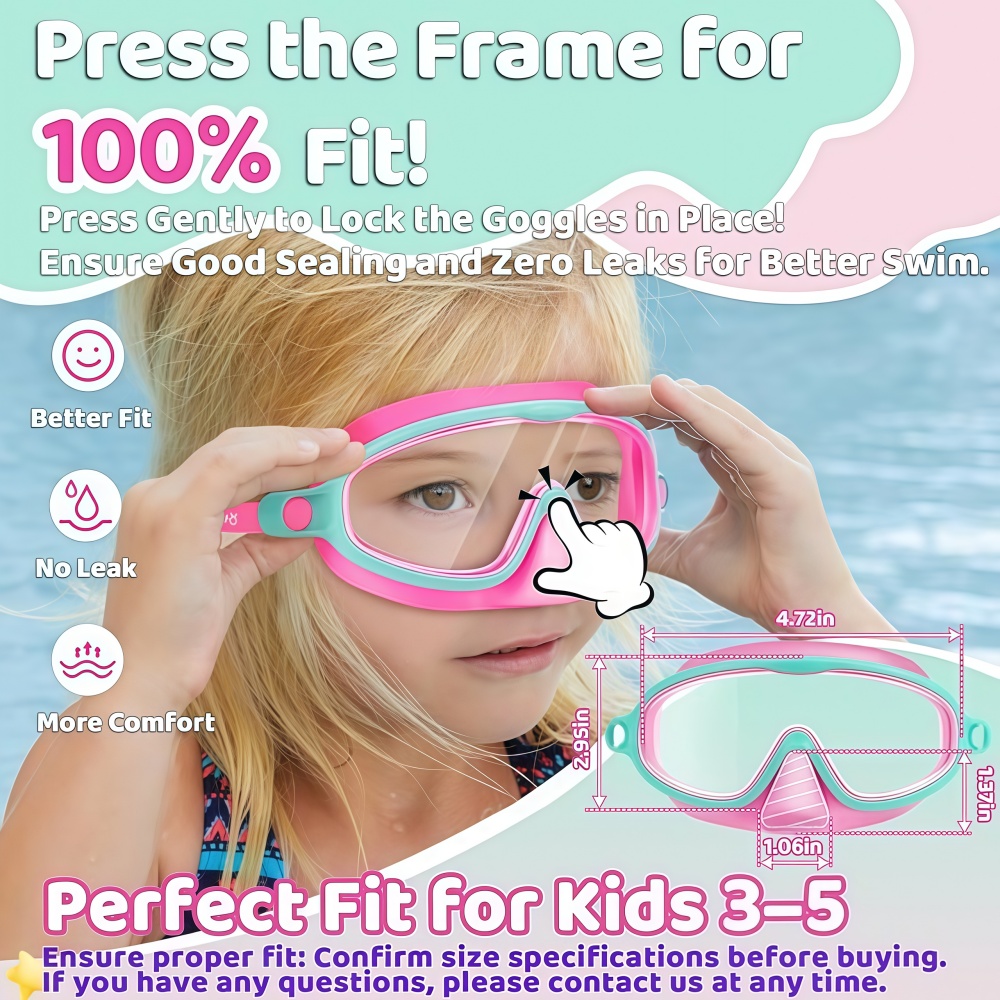Kids Swim Goggles with Nose Co - Anti Pollution Mask avis et prix