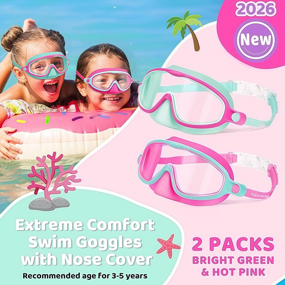 Kids Swim Goggles with Nose Co - Anti Pollution Mask avis et prix