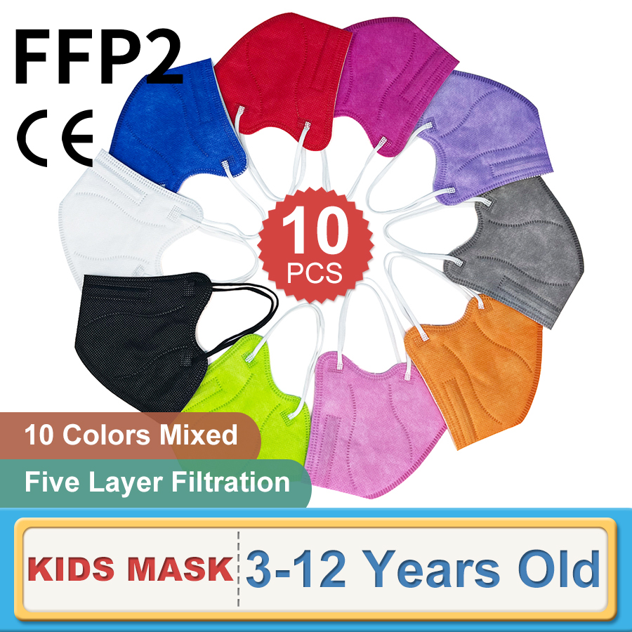 10PCS Children FFP2 Face Mask  - Kids Face Mask avis et prix