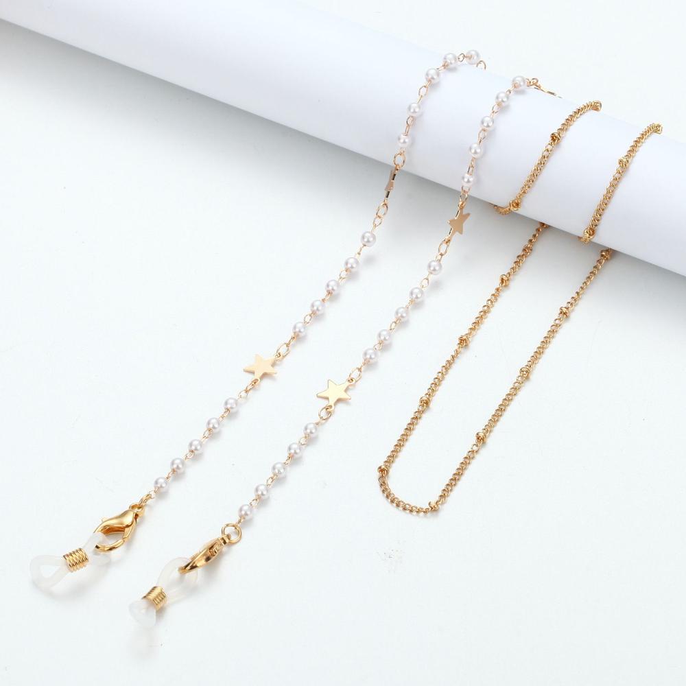 Jewelry Disc Metal Pearl Hangi - Mask Chain Holder avis et prix