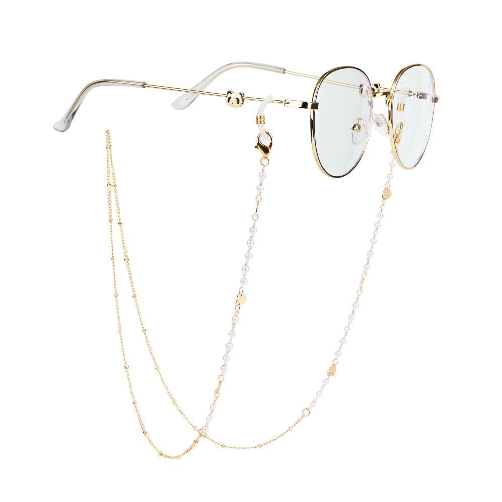 Jewelry Disc Metal Pearl Hangi - Mask Chain Holder avis et prix