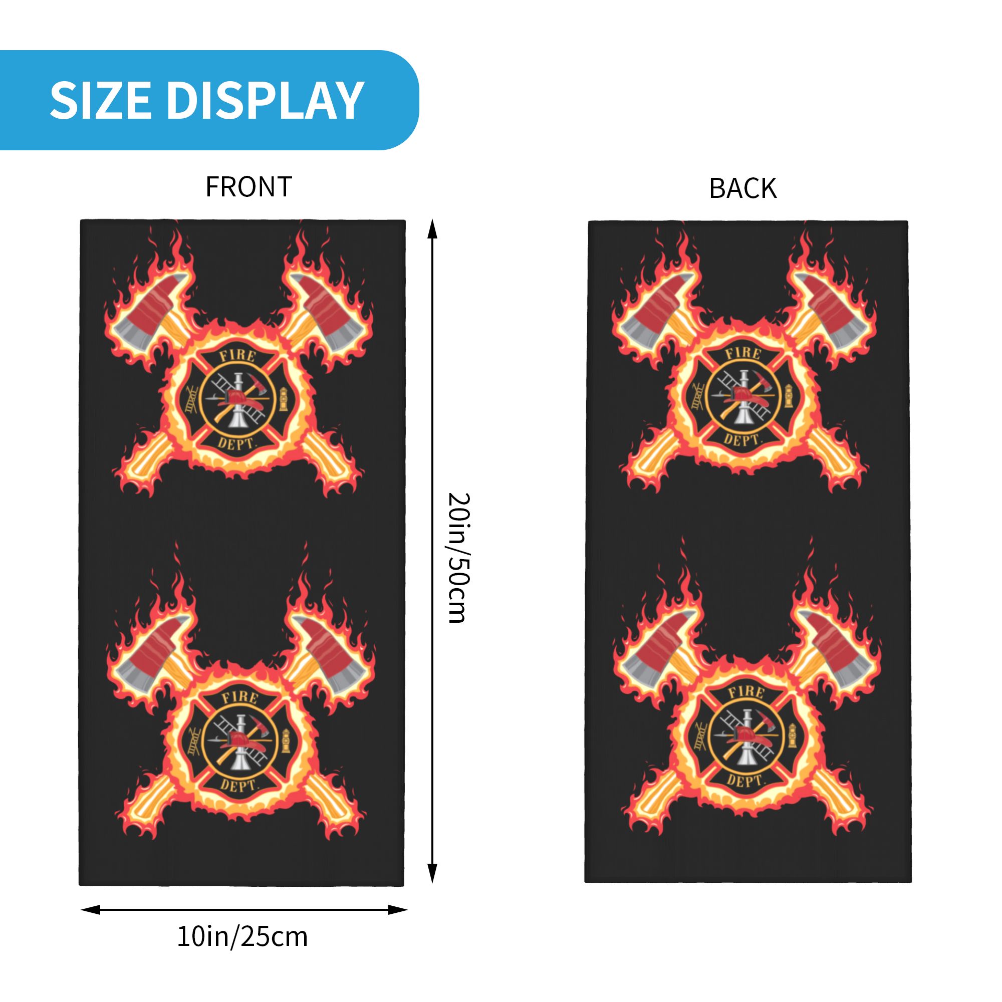 Custom Firefighter Cross Banda - Neck Gaiter Face Cover avis et prix