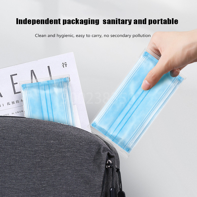 10-500pcs Disposable Adults in - Disposable Mask Blue avis et prix