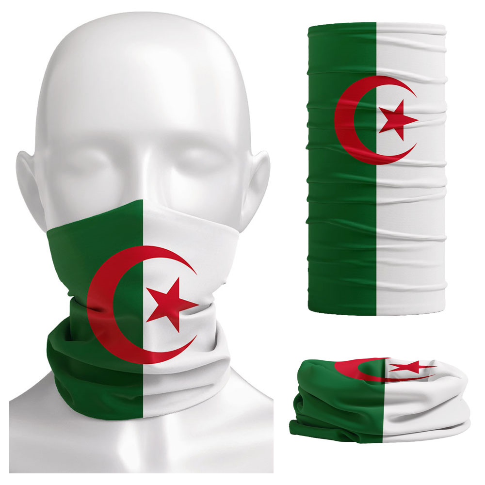 Algeria Flag Printed Bandana H - Neck Gaiter Face Cover avis et prix