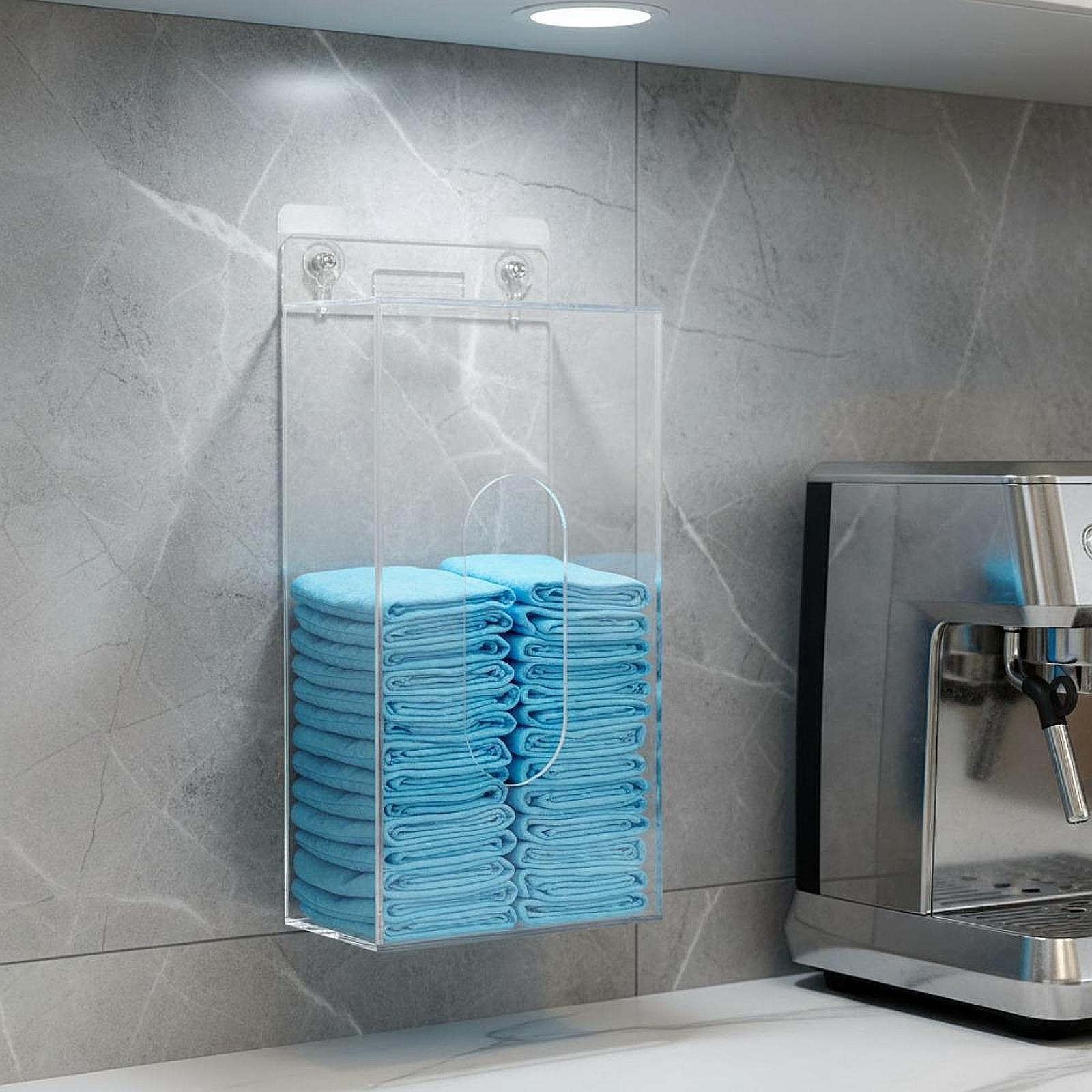 Space Saving Acrylic Glove Box - Face Mask Storage Box avis et prix