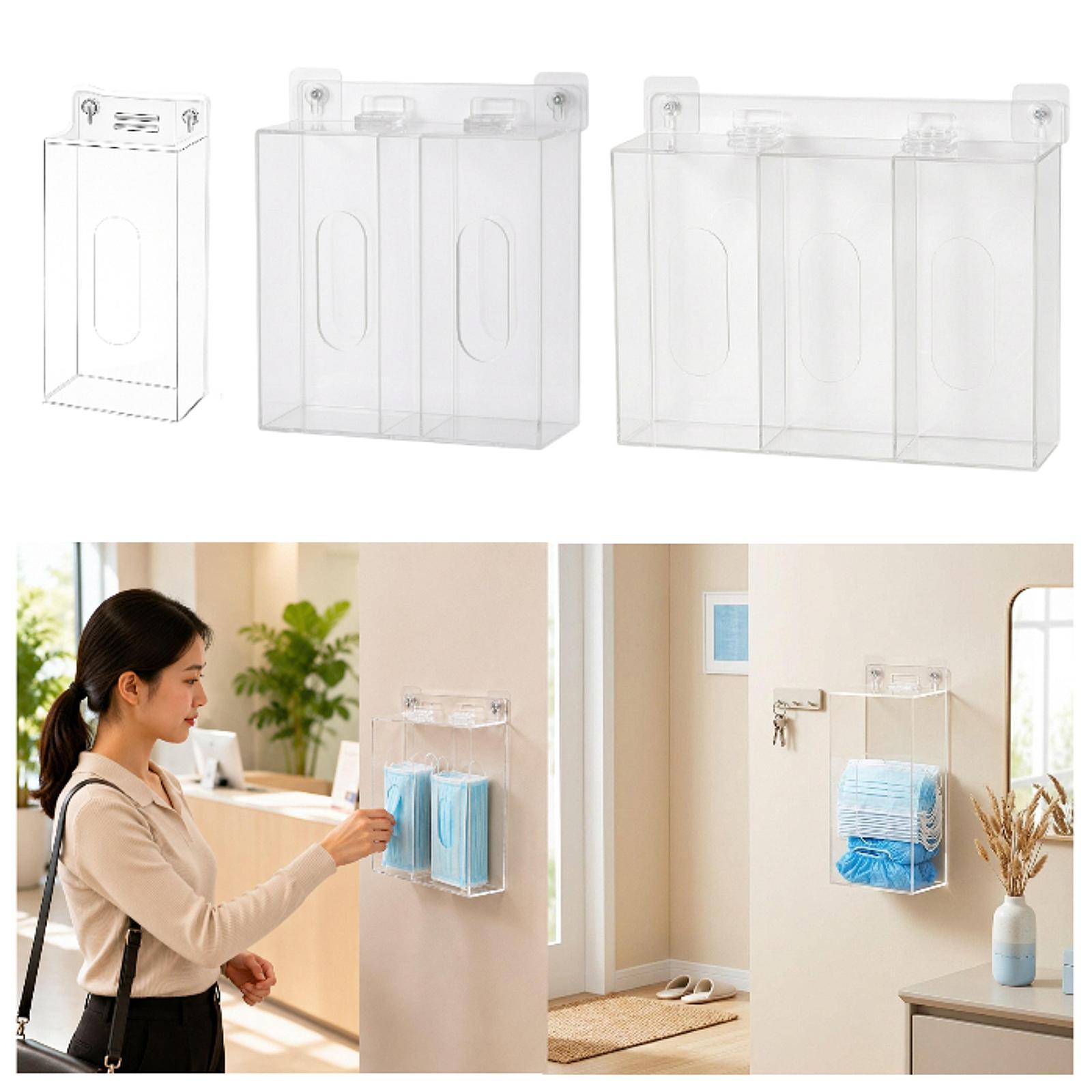 Space Saving Acrylic Glove Box - Face Mask Storage Box avis et prix