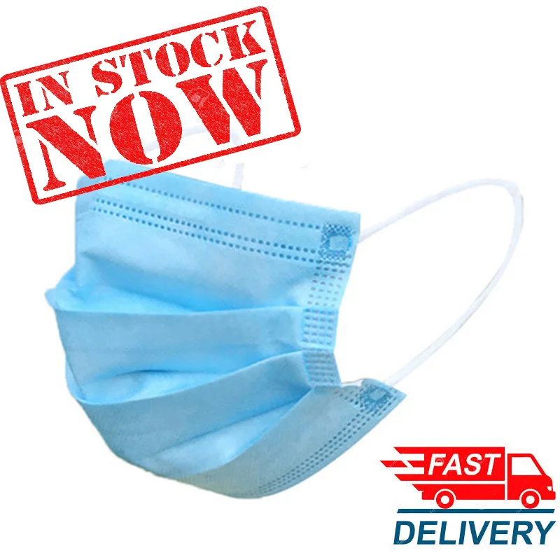 3-Layer Disposable Face Mask-A - Disposable Mask Blue avis et prix