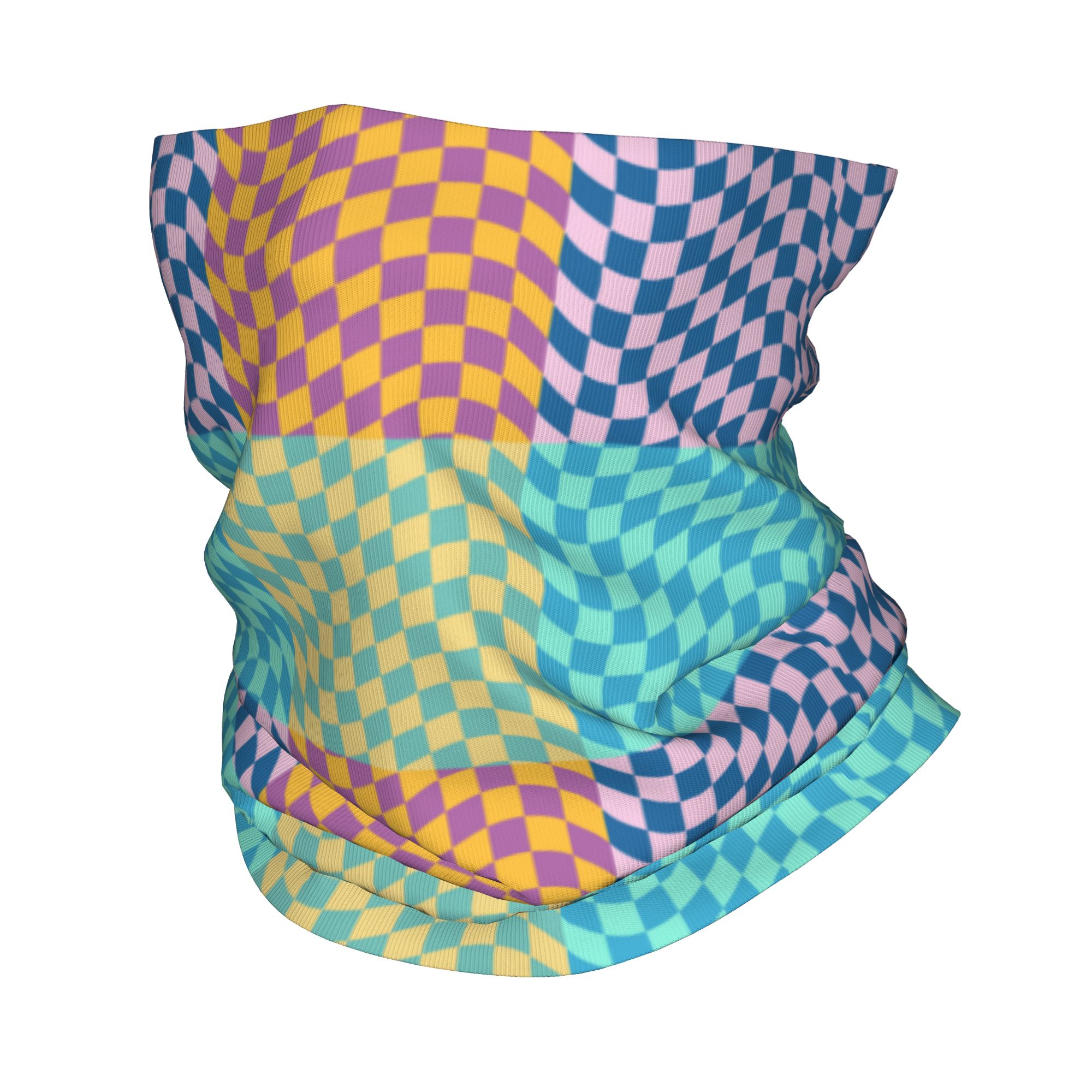 Custom Colored Checkered Banda - Neck Gaiter Face Cover avis et prix