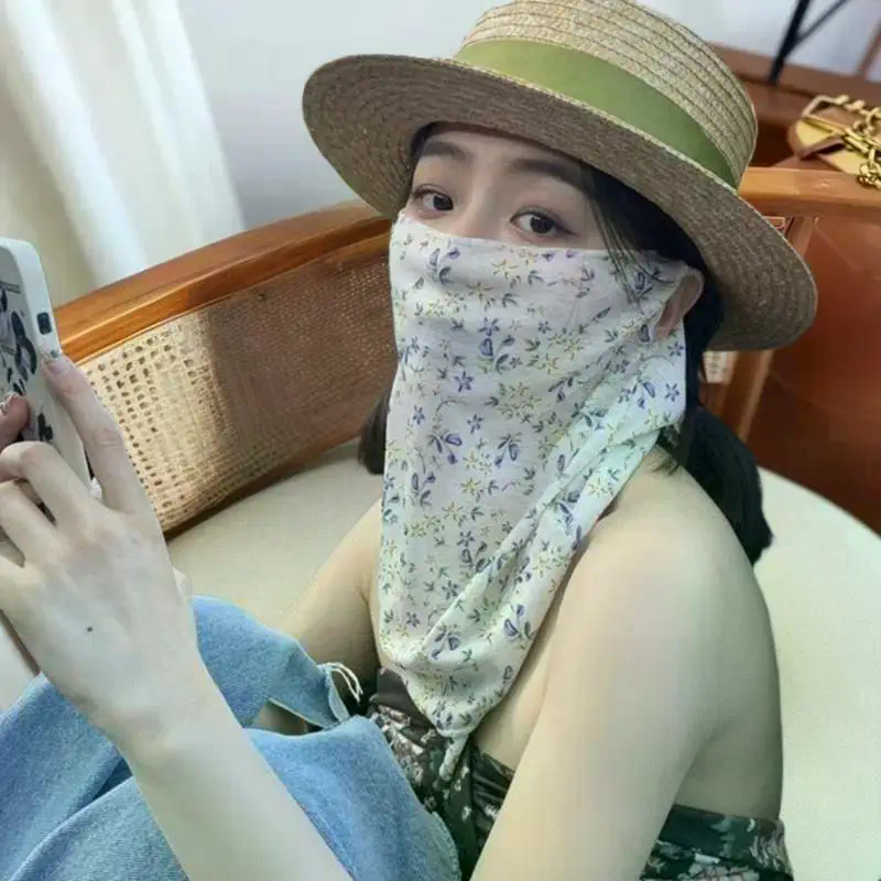 Flowers Summer Sunscreen Mask  - Kids Face Mask avis et prix