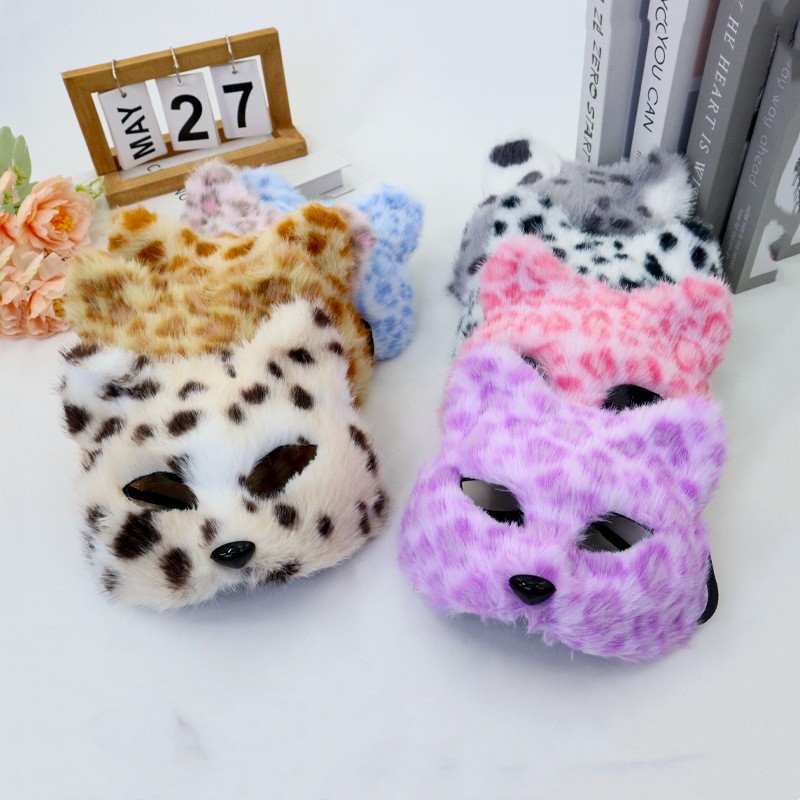 Furry Cat Mask Half Face Leopa - Respirator Half Face avis et prix