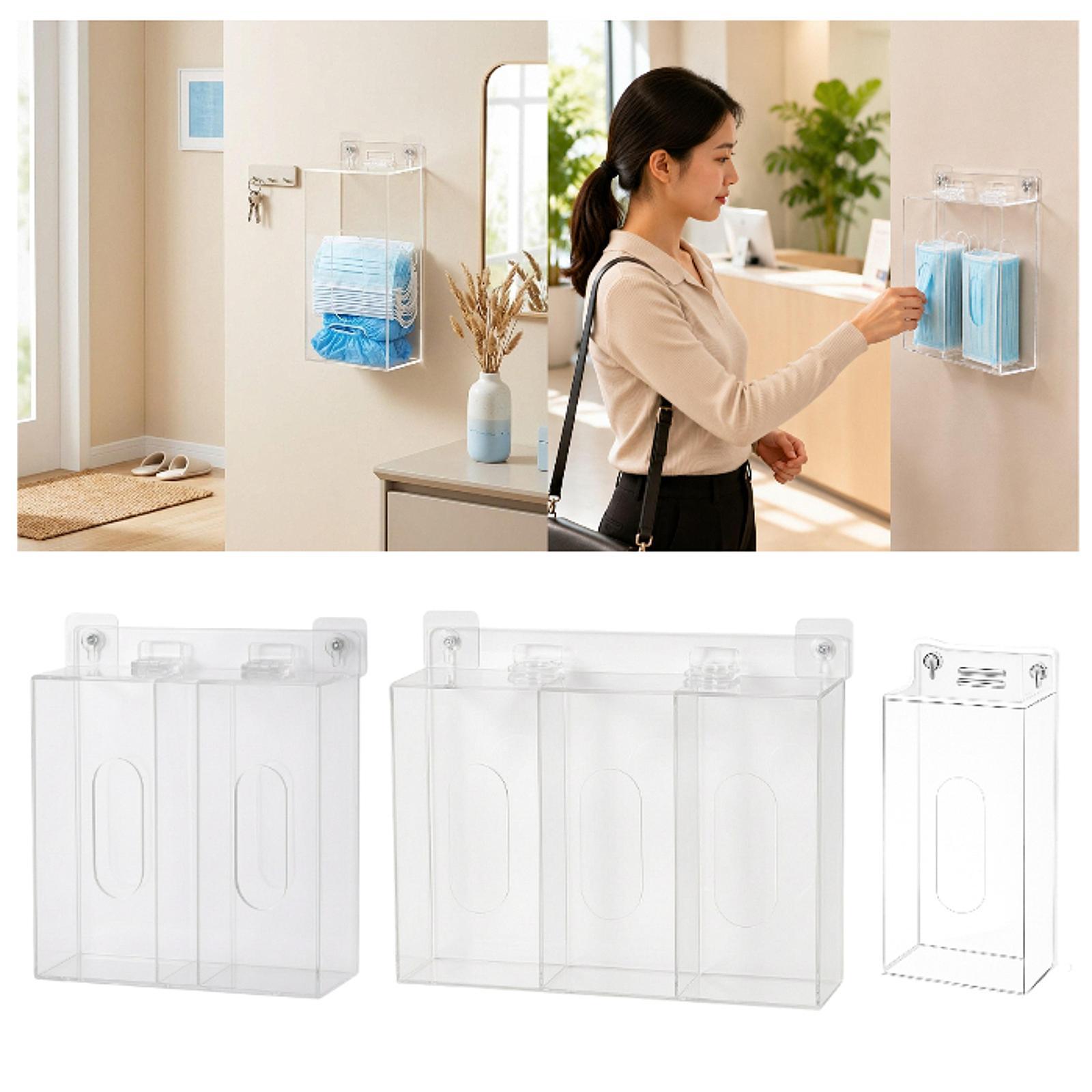 Acrylic Glove Box Holder Wall  - Face Mask Storage Box avis et prix